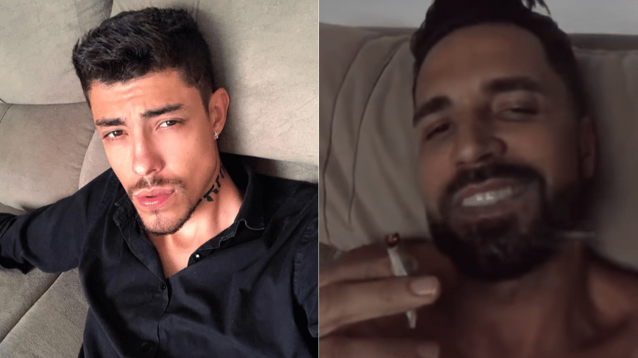 Guilherme Rocha, filho de Latino, publica vídeo de pai fumando Guilherme Rocha, filho de Latino, publica vídeo de pai fumando
