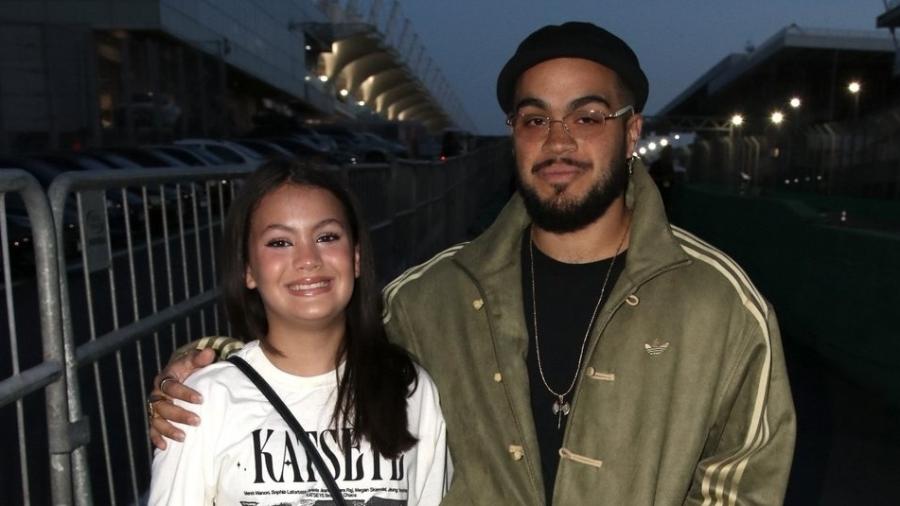 Francisco Gil com a filha, Sol de Maria, no Lollapalooza 2026