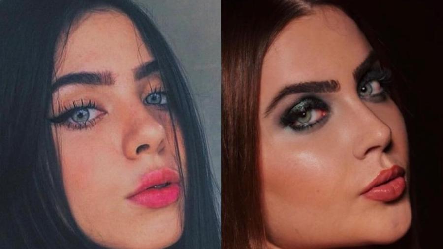 Alice Sales (esquerda) está sendo comparada com Jade Picon (direita) nas redes sociais - Reprodução / TikTok / Instagram