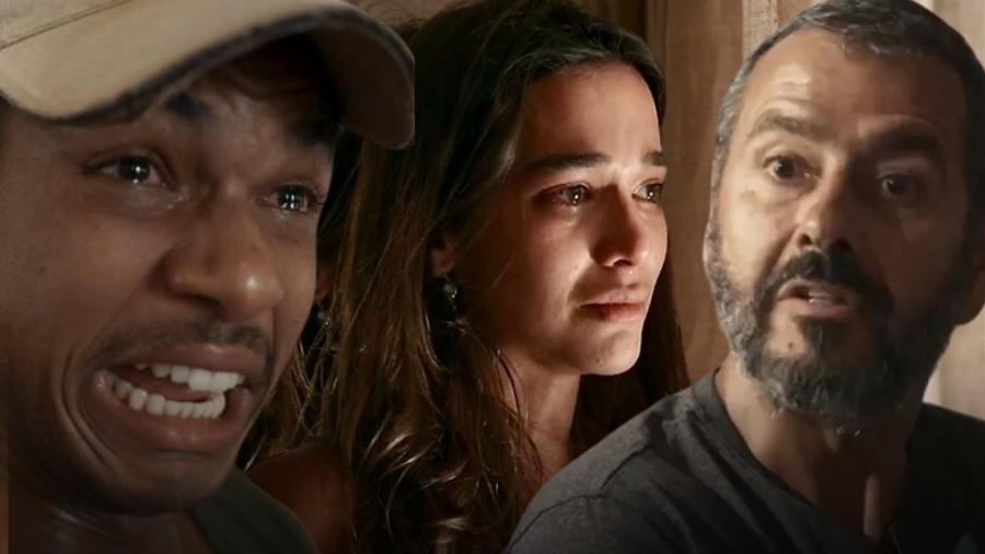 João (Juan Paiva), Mariana (Theresa Fonseca) e José Inocêncio (Marcos Palmeira) em 'Renascer'