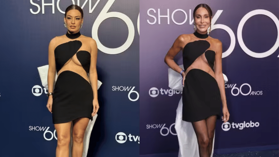 Beatriz Reis e Carol Marra usam mesmo vestido Beatriz Reis e Carol Marra usam mesmo vestido