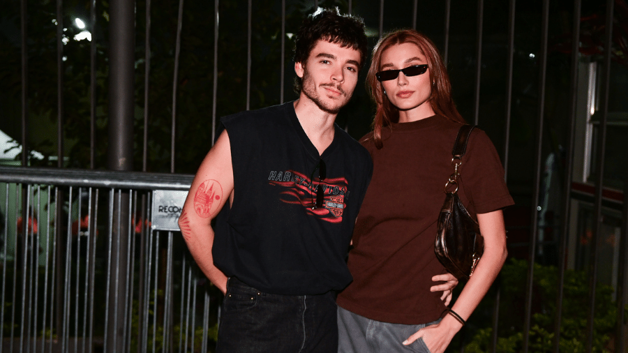 Sasha e marido João no show do The Weekend em São Paulo