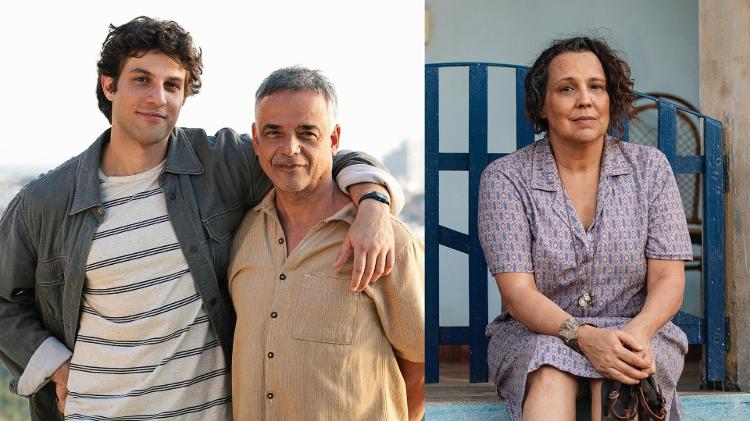 Mavi (Chay Suede), Nahum (Ângelo Antônio) e Moema (Ana Beatriz Nogueira) em 'Mania de Você'