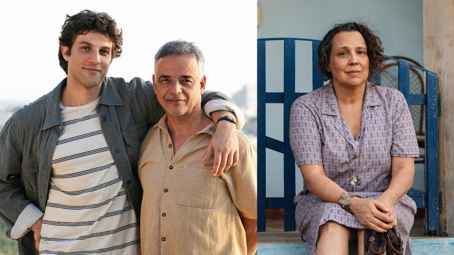 Mavi (Chay Suede), Nahum (Ângelo Antônio) e Moema (Ana Beatriz Nogueira) em Mania de Você - Manoella Mello/Globo