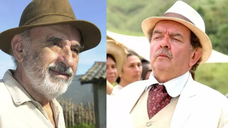 Sebastião Vasconcelos e Umberto Magnani em "Cabocla" - Divulgação/Globo