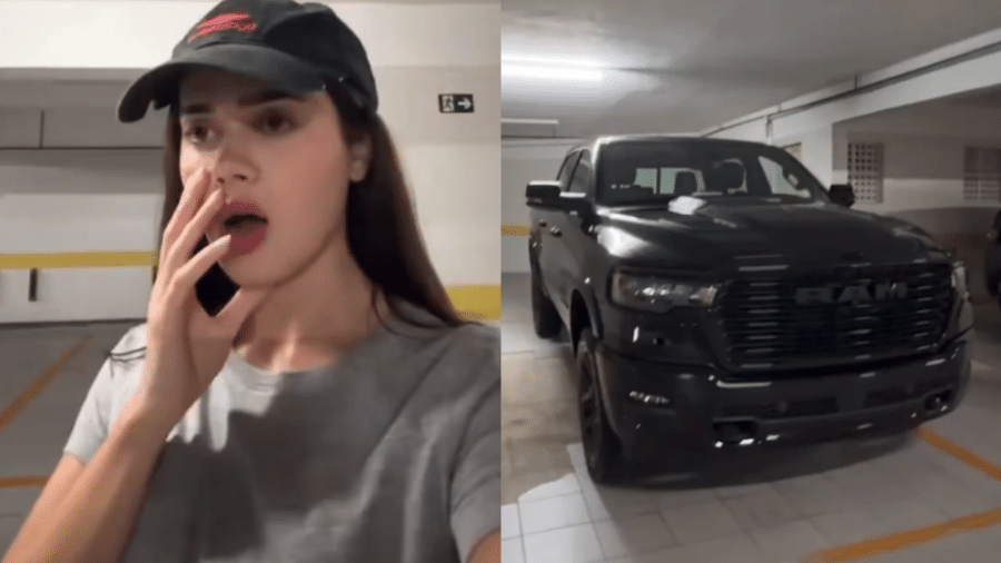 Franciny Ehlke mostra novo carro do noivo avaliado em R$ 500 mil Franciny Ehlke mostra novo carro do noivo avaliado em R$ 500 mil