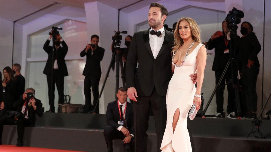 Ben Affleck e Jennifer Lopez no tapete vermelho do Festival de Veneza - Elisabetta A. Villa/Getty Images