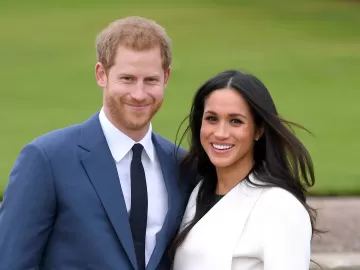 Família real corta Meghan Markle de foto de celebração aos 40 anos de Harry