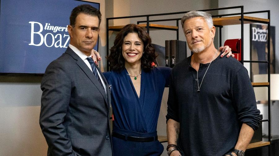 Ricardo (Marcos Pasquim), Patricia (Juliana Martins) e Jaques (Marcello Novaes) em 'Dona de Mim' Ricardo (Marcos Pasquim), Patricia (Juliana Martins) e Jaques (Marcello Novaes) em 'Dona de Mim'