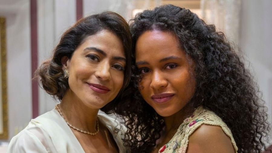 Clarice (Carol Castro) e Beatriz (Duda Santos) em "Garota do Momento"  - Beatriz Damy/Globo