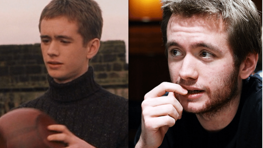 Sean Biggerstaff em 'Harry Potter' (à esquerda) e atualmente (à direita) Sean Biggerstaff em 'Harry Potter' (à esquerda) e atualmente (à direita)
