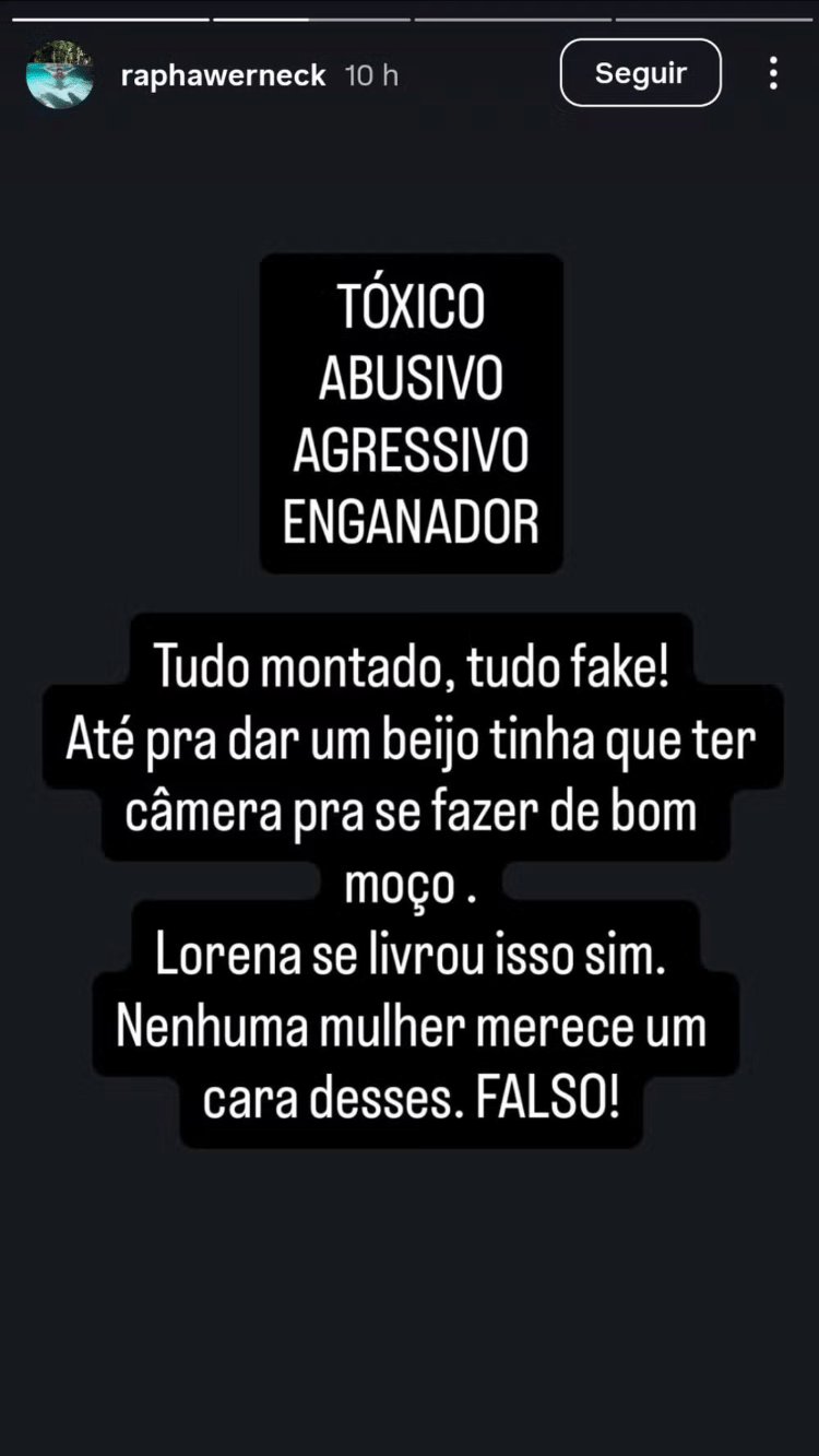 Story de Raphael Werneck