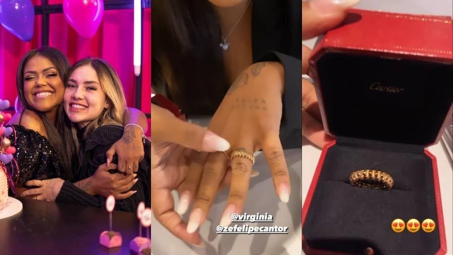 Virgínia presenteia Camila Loures com anel de R$ 15.800 - Reprodução/Instagram
