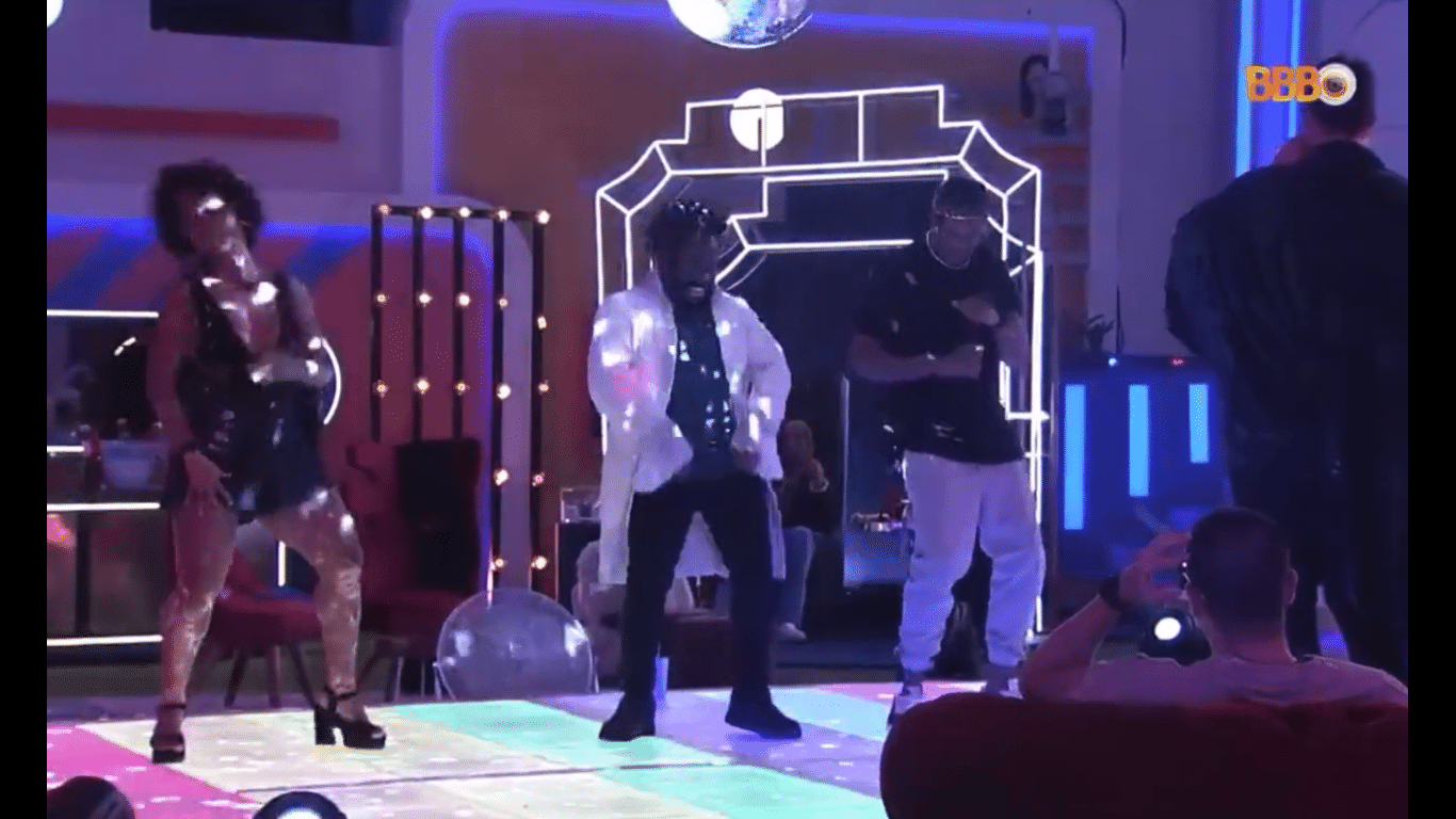 BBB 22: Natalia, Douglas y Paolo Andre bailan durante una fiesta - clon/globoplay