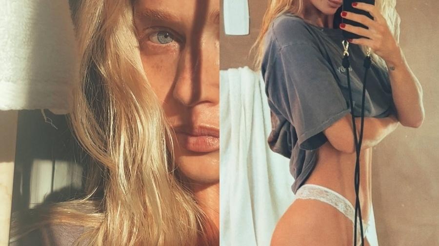 Cintia Dicker faz ensaio de calcinha ao acordar - Reprodução/Instagram