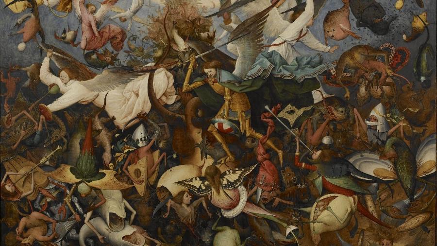 A queda dos anjos rebeldes, de Pieter Bruegel, o Velho