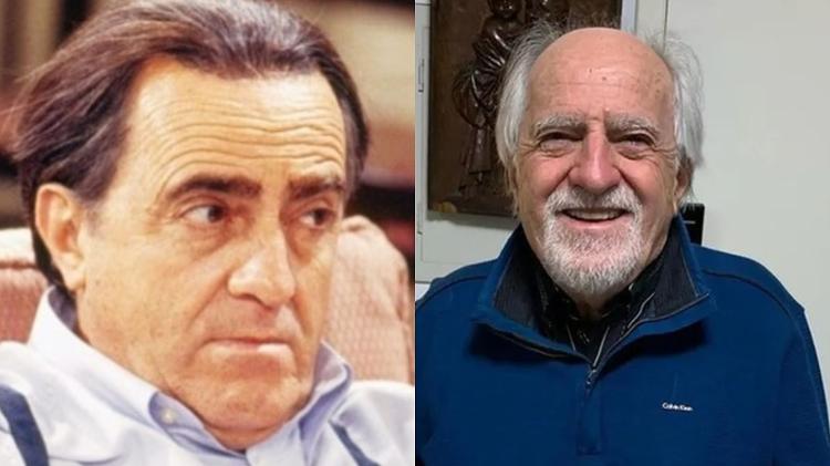 Ary Fontoura em 'A Viagem' e em foto recente Ary Fontoura em 'A Viagem' e em foto recente