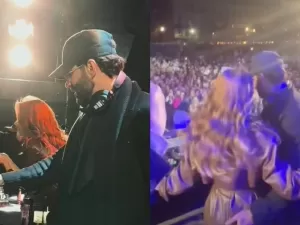 Investigado no Brasil, Gusttavo Lima ataca de DJ nos EUA com Andressa Suita