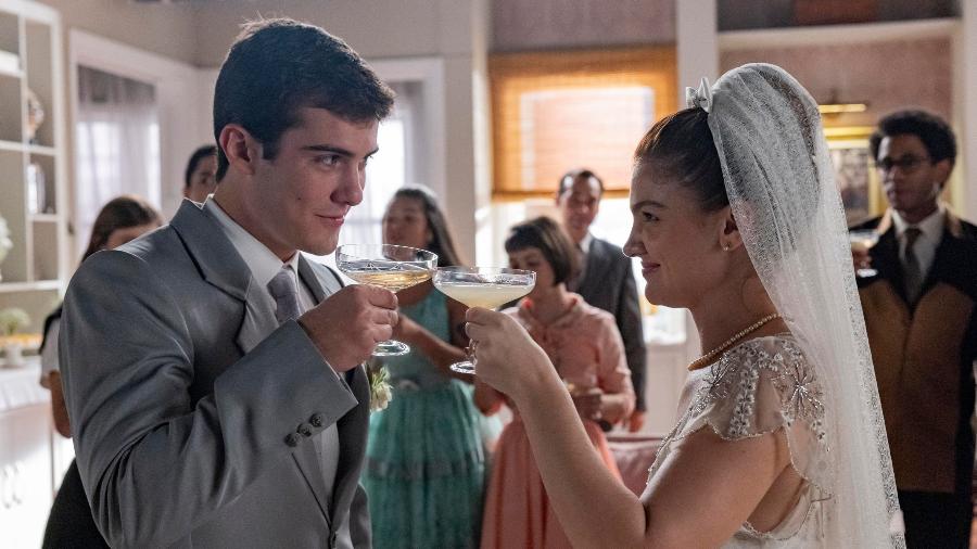 Edu (Caio Manhente) e Celeste (Débora Ozório) em "Garota do Momento" - Fábio Rocha/Globo