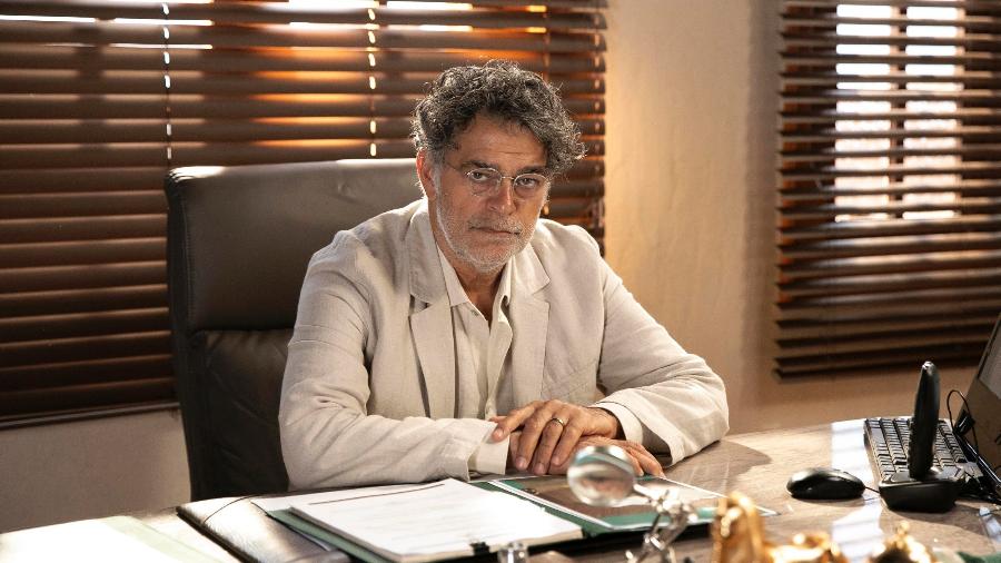 Ariosto (Eduardo Moscovis) em "No Rancho Fundo" - Manoela Mello/Globo