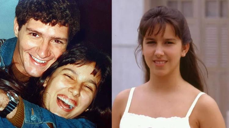 Renata Castro Barbosa com Fábio Villa Verde em 'Vale Tudo' e a atriz em 'Tieta' Renata Castro Barbosa com Fábio Villa Verde em 'Vale Tudo' e a atriz em 'Tieta'