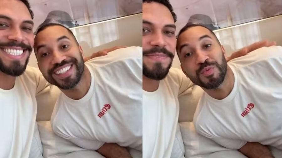 Vinícius compartilhou registros do encontro com Gil do Vigor - Reprodução/Instagram