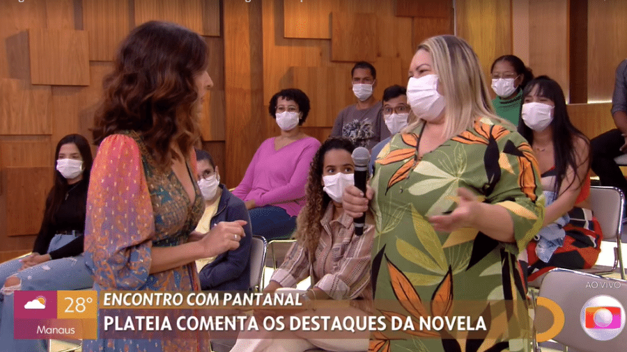 Mulher presente na plateia do "Encontro" (TV Globo) diz que tentou trair o marido, mas não conseguiu - Reprodução/TV Globo