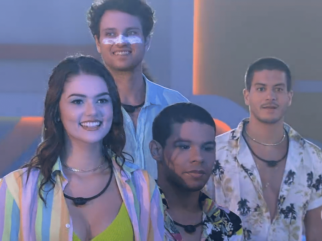 Depois de bronca da produção, Lucas usa protetor solar na festa de Scooby