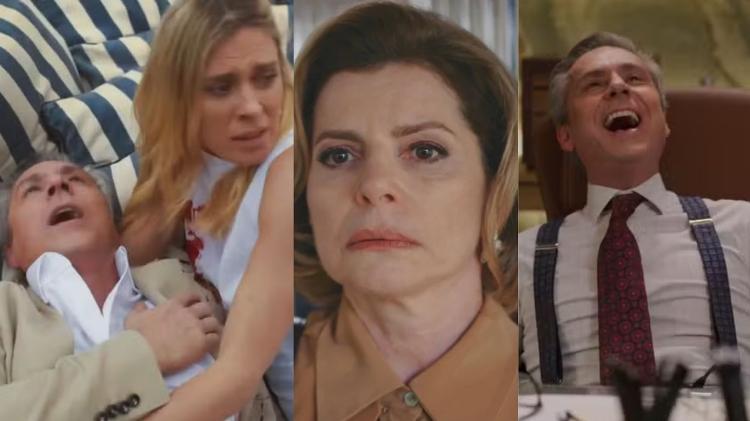 Marco Aurélio (Alexandre Nero), Leila (Carolina Dieckmann) e Odete (Débora Bloch) em 'Vale Tudo'