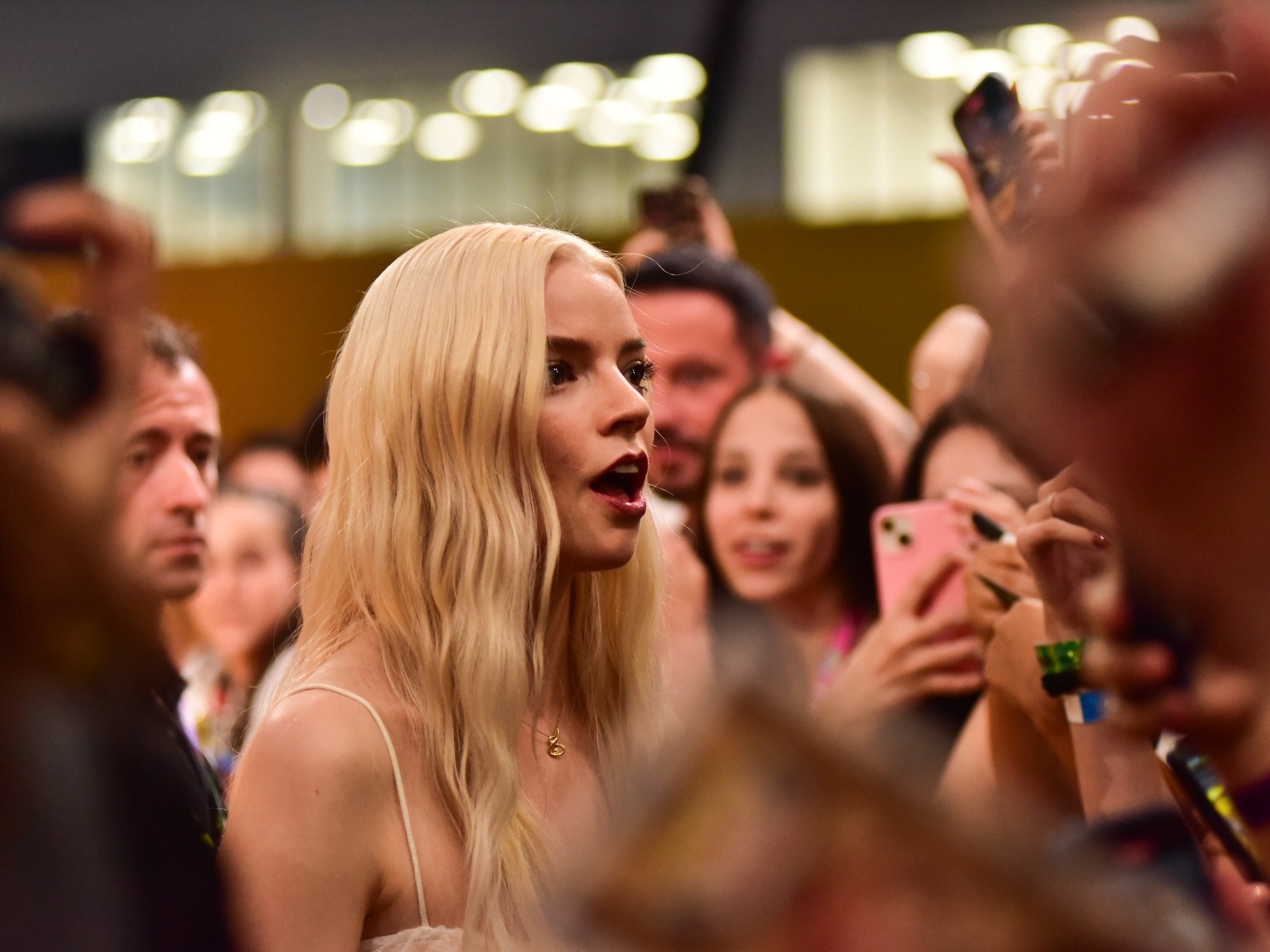 CCXP 24: Anya Taylor-Joy se joga nos braços dos fãs