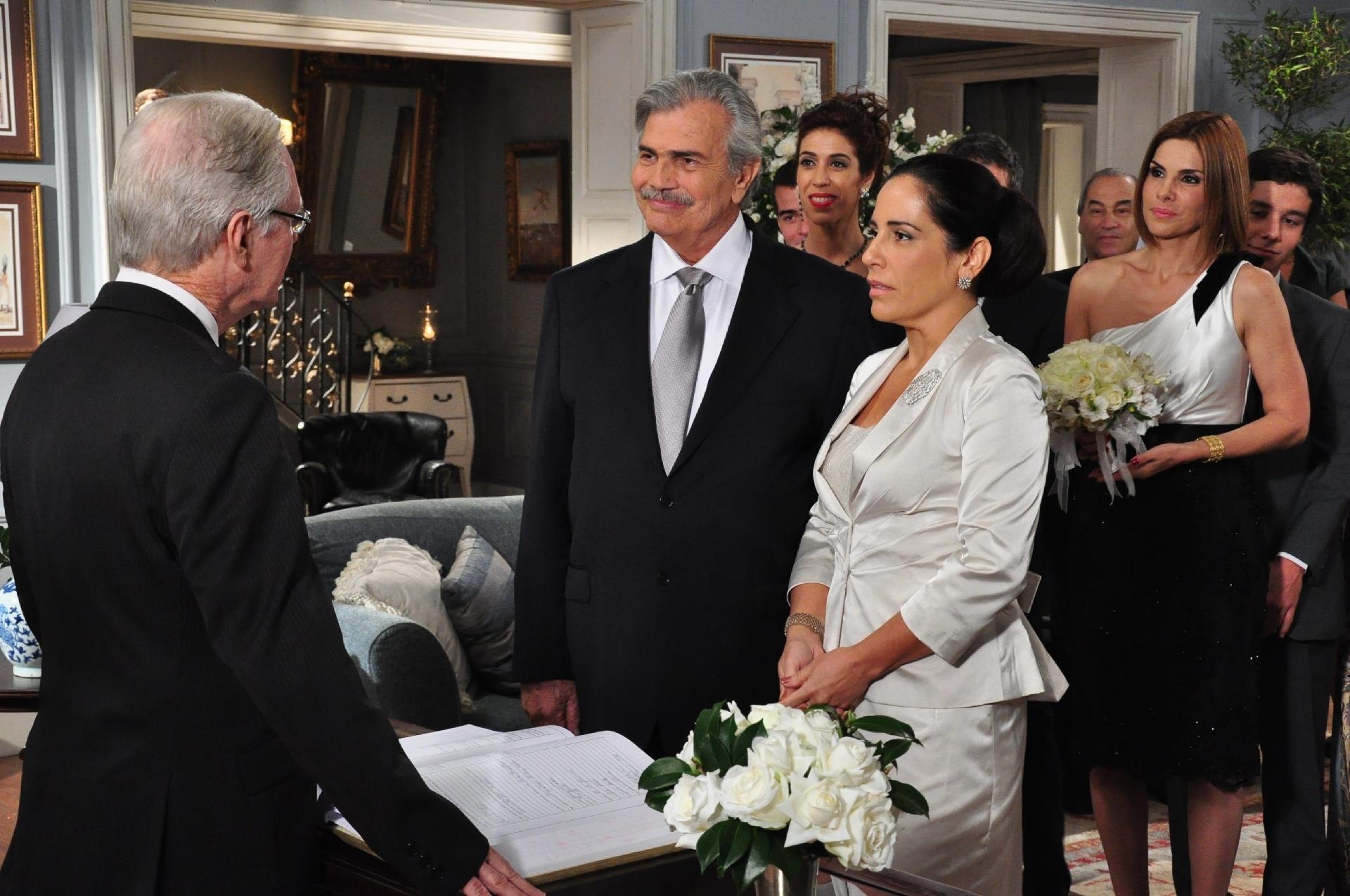 Novela "Insensato Coração": Norma (Glória Pires) e Teodoro (Tarcísio Meira) - Estevam Avellar/Divulgação