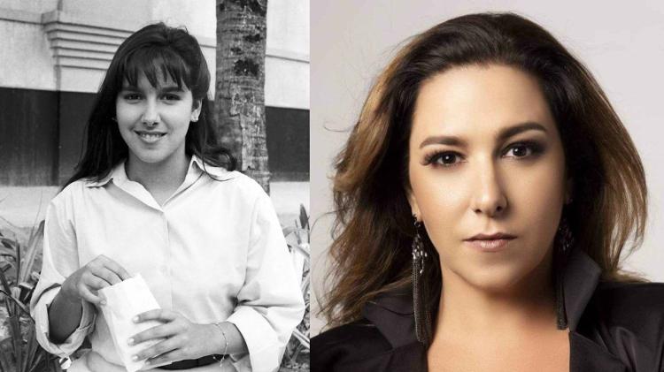 Renata Castro Barbosa em 'Tieta' e em foto recente Renata Castro Barbosa em 'Tieta' e em foto recente