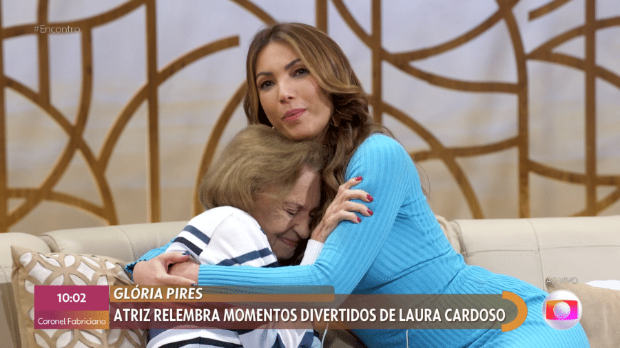Laura Cardoso chorou com homenagem no "Encontro" (TV Globo) - Reprodução/TV Globo