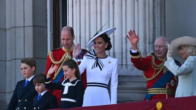 Kate Middleton no Desfile de Aniversário do Rei Charles 3º