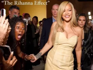 Camilla de Lucas fica 'em choque' ao cumprimentar Rihanna: 'Falou comigo'