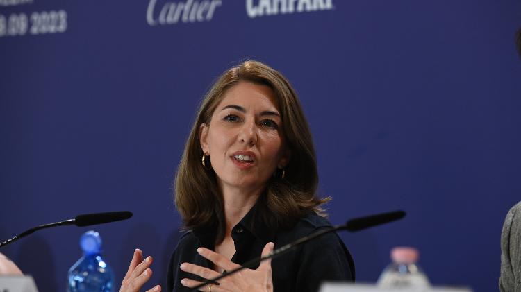 A cineasta Sofia Coppola, que concorre com "Priscilla" ao Leão de Ouro em Veneza 2023