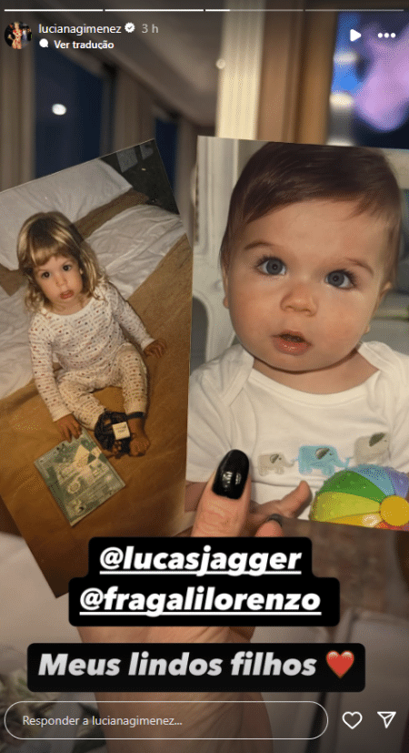 Luciana Gimenez mostrou fotos antigas dos filhos pequenos Luciana Gimenez mostrou fotos antigas dos filhos pequenos