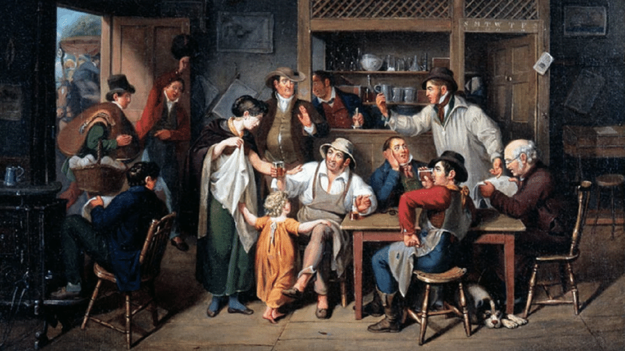Village Tavern, de John Lewis Krimmel - Reprodução