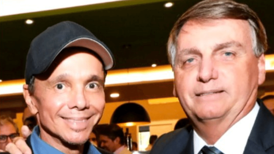 Netinho e o presidente Jair Bolsonaro (PL) - Reprodução/Twitter