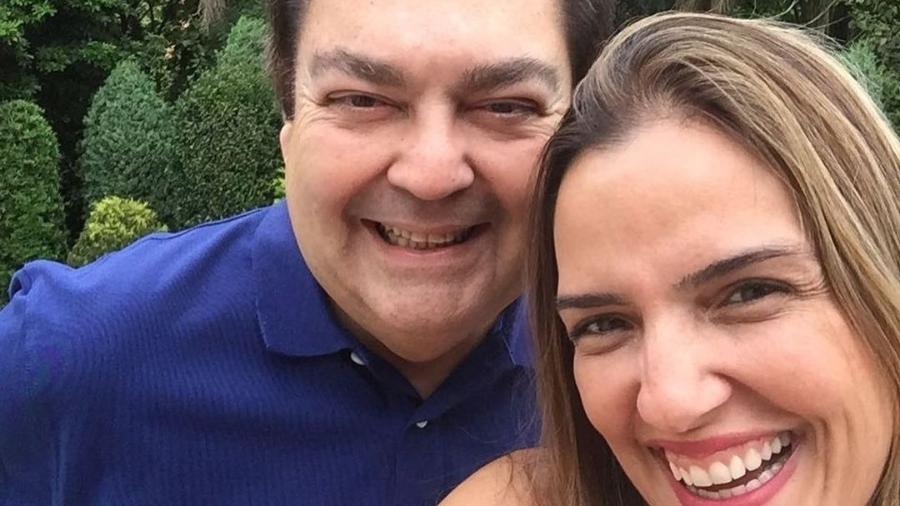 Faustão e esposa, Luciana Cardoso