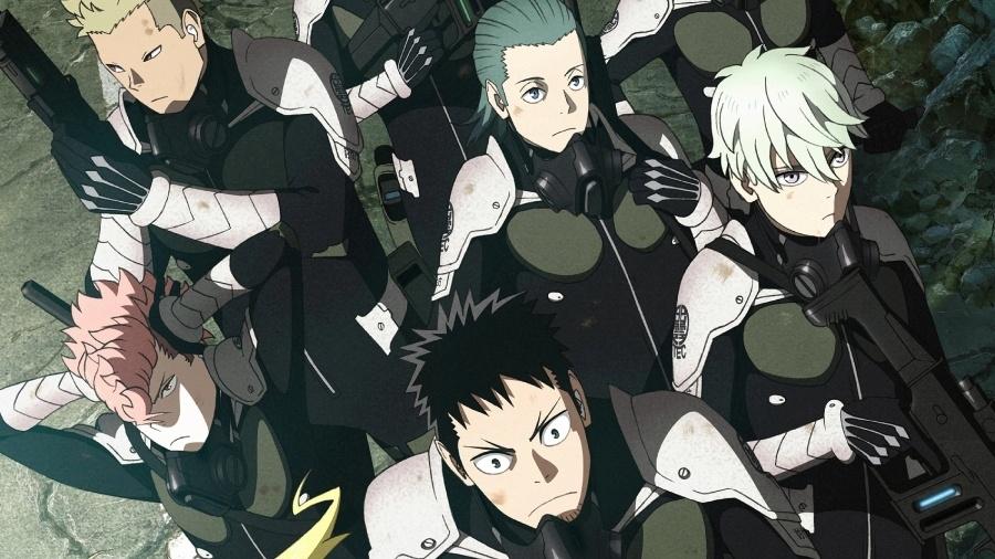 Cena de "Kaiju No. 8" - Reprodução/Production I.G