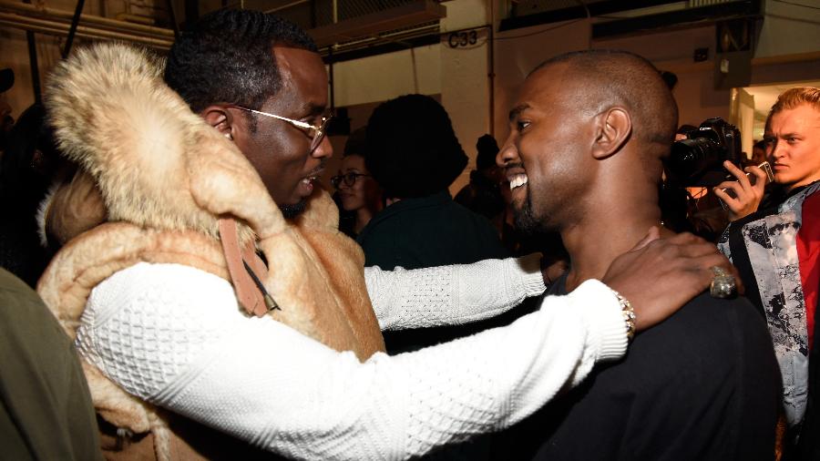 Sean "Diddy" Combs e Kanye West em 2015 - Kevin Mazur/Getty Images for adidas