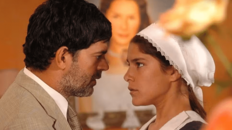 Rafael (Eduardo Moscovis) e Serena (Priscila Fantin) em 'Alma Gêmea'
