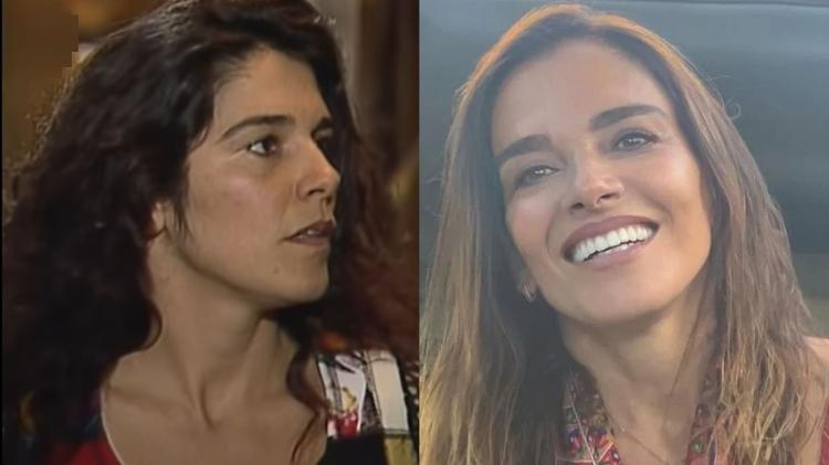 Mara Carvalho em 'A Viagem' e em foto recente Mara Carvalho em 'A Viagem' e em foto recente