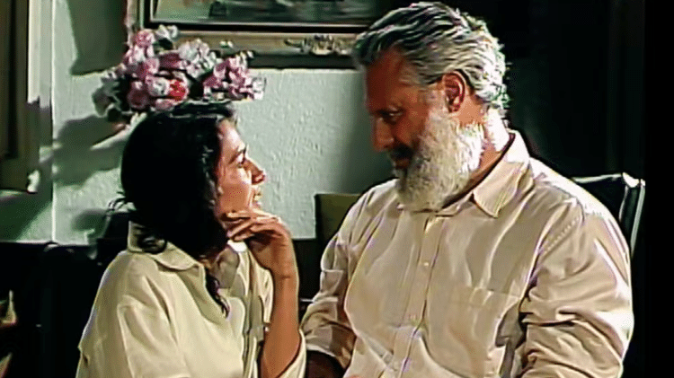 Aurora (Mara Carvalho) e José Inocêncio (Antonio Fagundes) em 'Renascer' de 1993