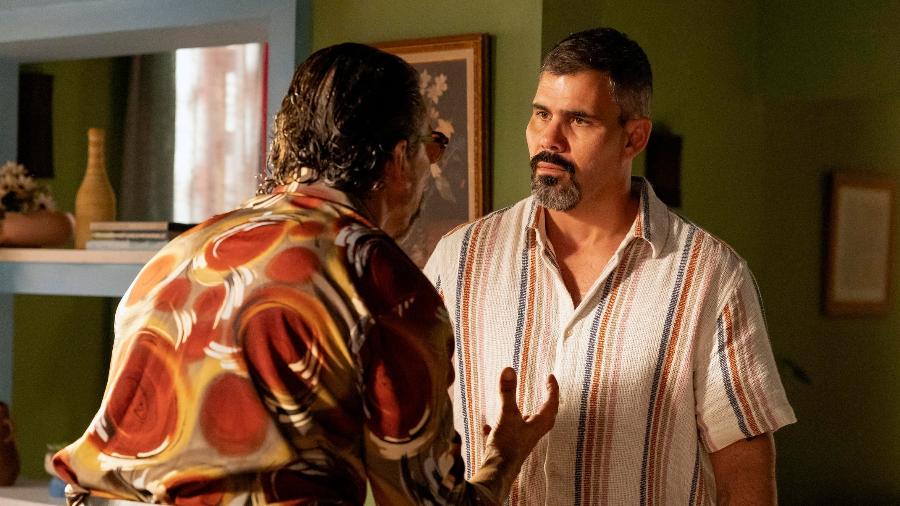 Osmar (Milhem Cortaz) e Jayme (Juliano Cazarré) em "Volta por Cima" - Manoella Mello/Globo