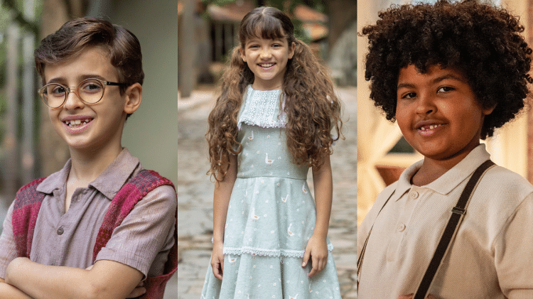Aladin (Vicente Alvite), Anabella (Isabelly Carvalho) e Joaquim (Tom Zé) em 'Êta Mundo Melhor' Aladin (Vicente Alvite), Anabella (Isabelly Carvalho) e Joaquim (Tom Zé) em 'Êta Mundo Melhor'