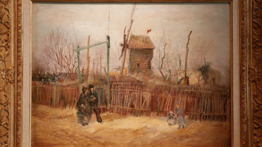 Pintura de Van Gogh ilustra Montmartre, em Paris: obra ficou mais de um século a portas fechadas - Reuters