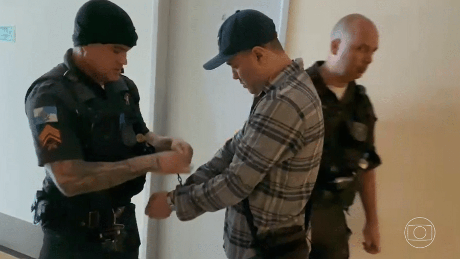 Bruno Rodrigues, suspeito de matar Jeff Machado, foi preso durante a última quinta-feira (15) no Morro do Vidigal - Reprodução/TV Globo