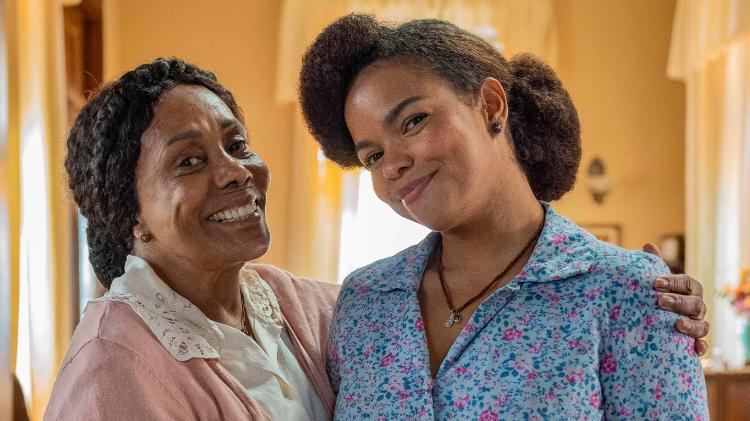 Manuela (Dhu Moraes) e Dita (Jeniffer Nascimento) em 'Êta Mundo Melhor' Manuela (Dhu Moraes) e Dita (Jeniffer Nascimento) em 'Êta Mundo Melhor'